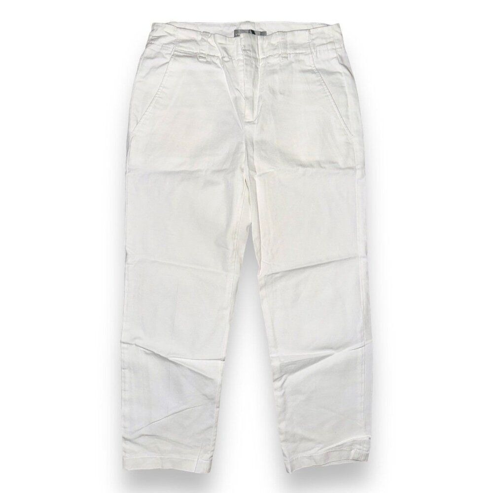 B1 VINCE Womens White Cropped Pants Trousers Size 2